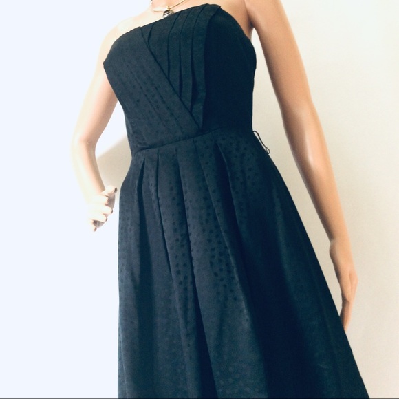 White House Black Market Strapless Black Dress - Picture 3 of 4